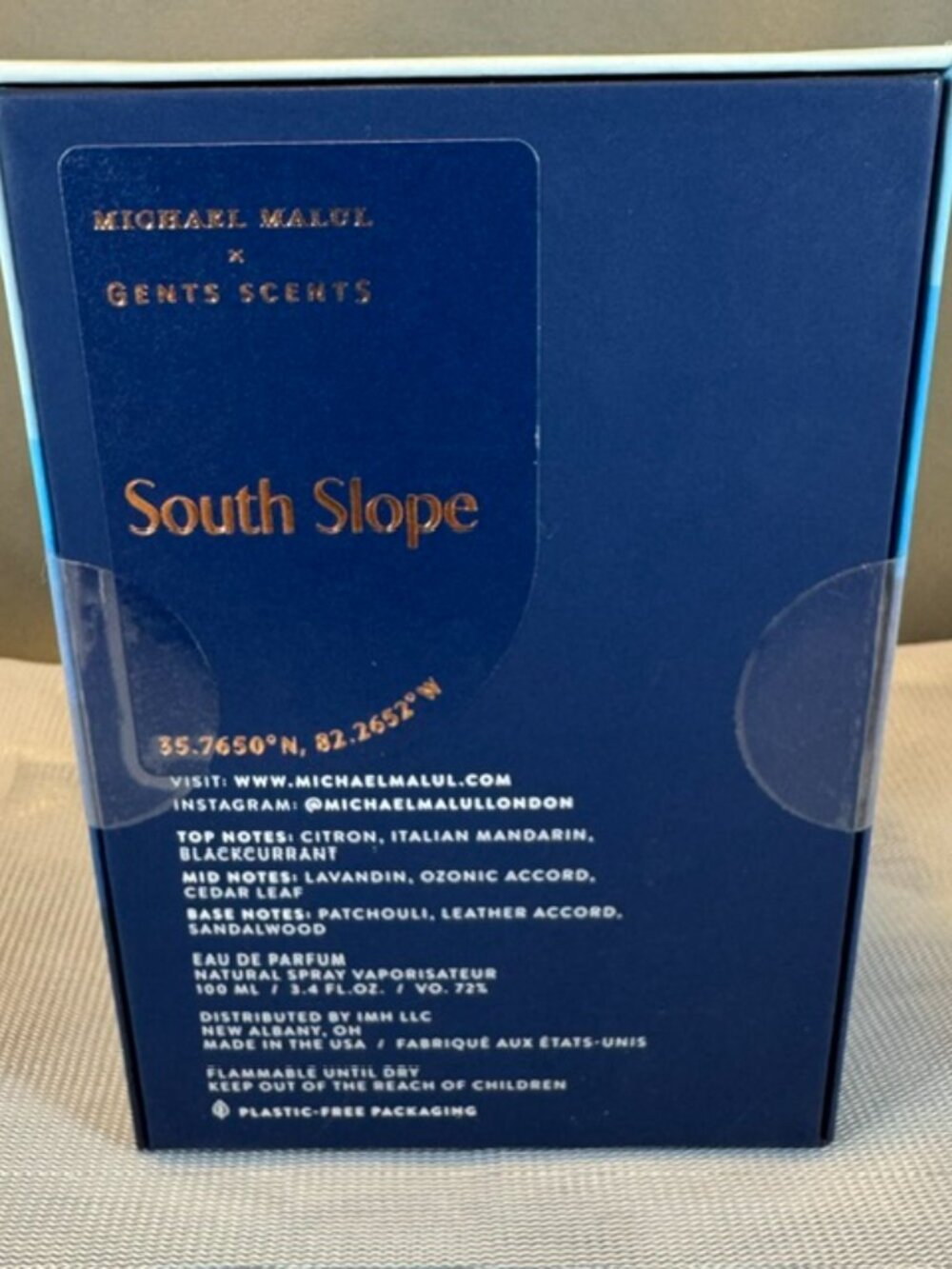 Michael Malul South Slope Eau de Parfum Spray Men's 3.4oz New Sealed Box $140 - Picture 5 of 7